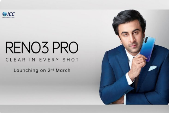​Oppo Reno 3 Pro India将于3月2日发布  